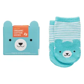 Organic Cotton Bear Baby Socks