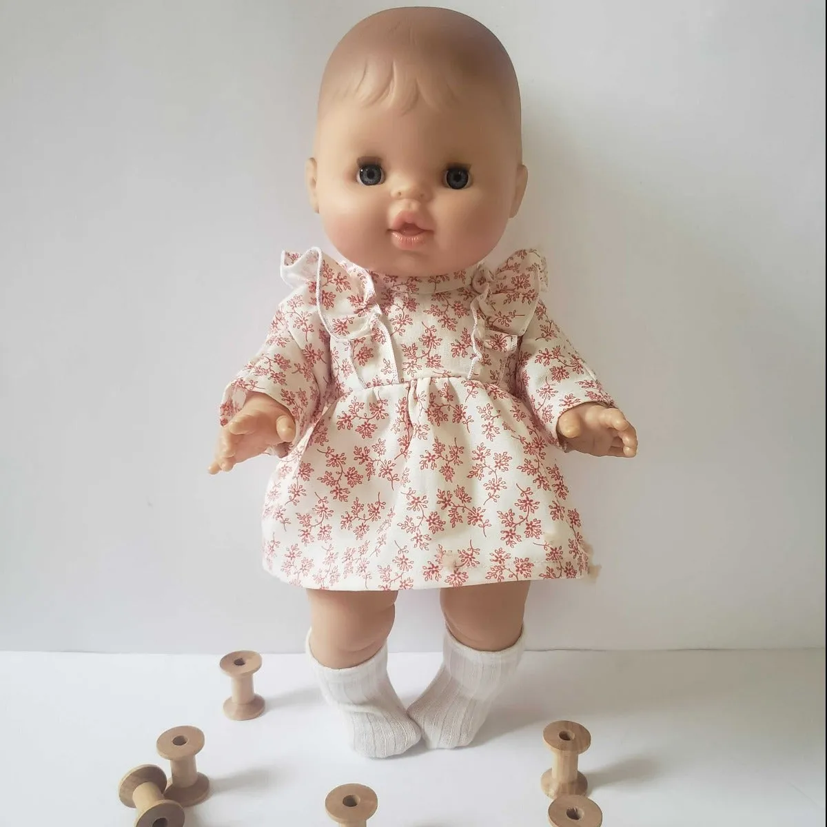 Paola Reina Doll Ruffle Dress - Floral