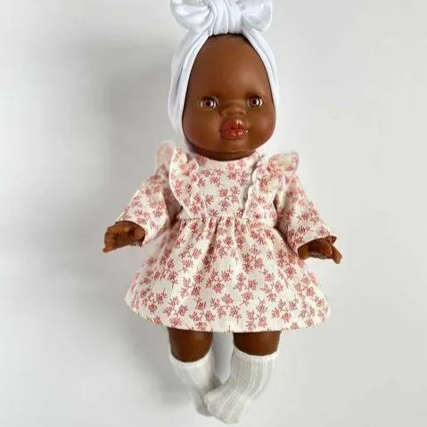 Paola Reina Doll Ruffle Dress - Floral