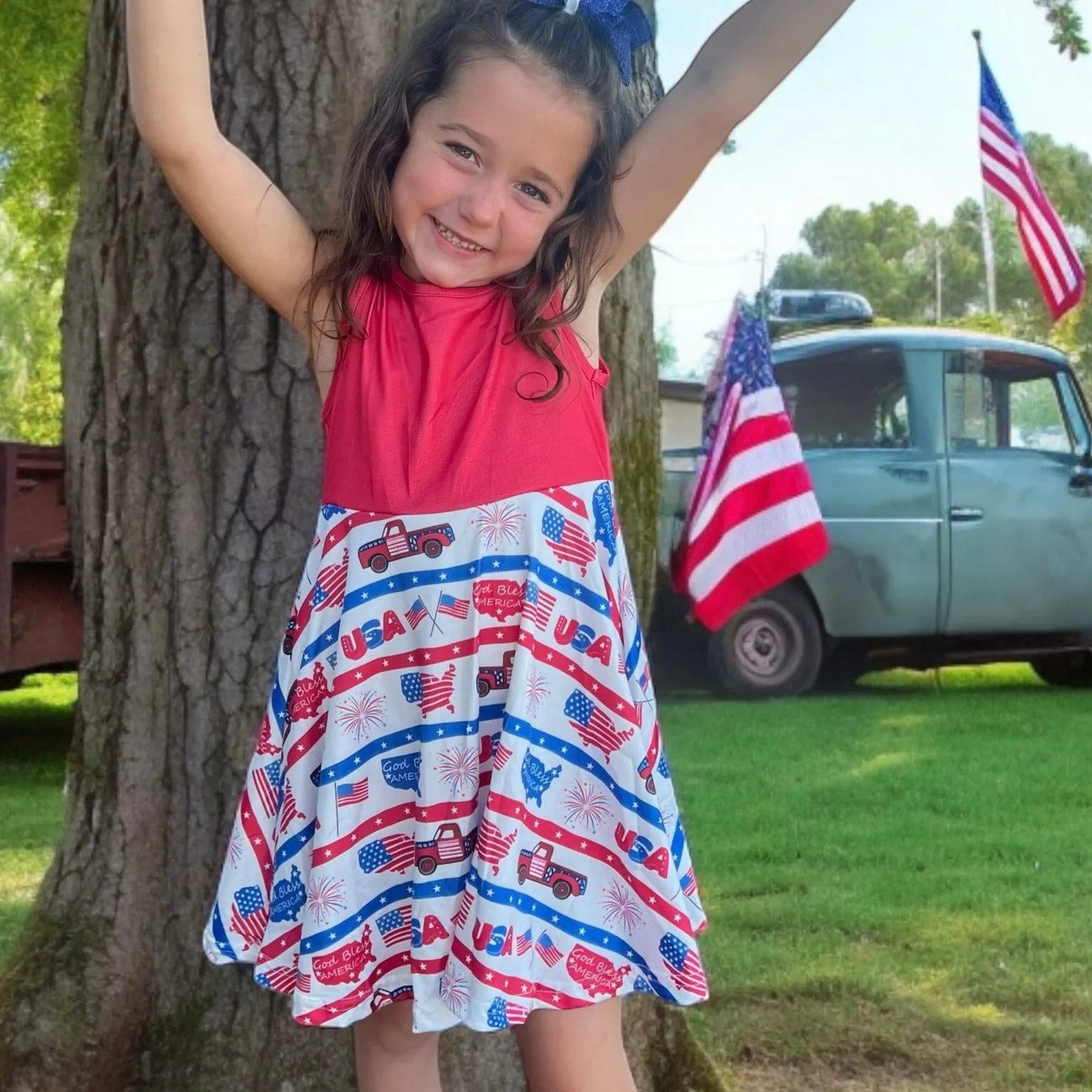 Patriotic USA Dress (0-18M)