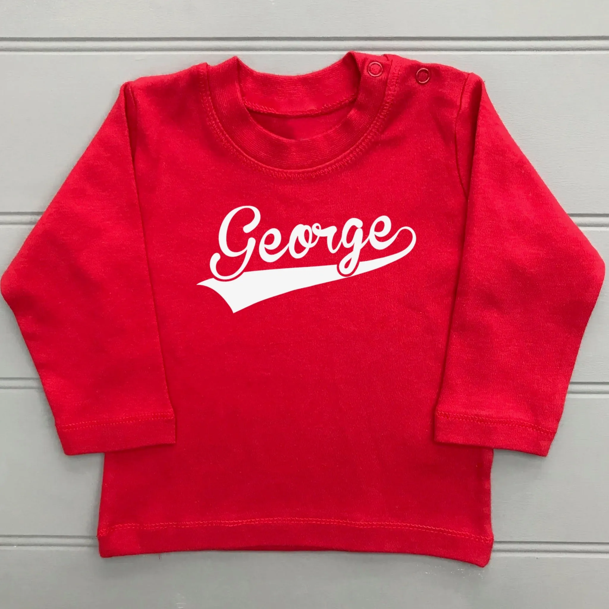 Personalised Baby T-Shirt Long Sleeve