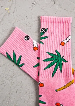 Pink Weedies Socks