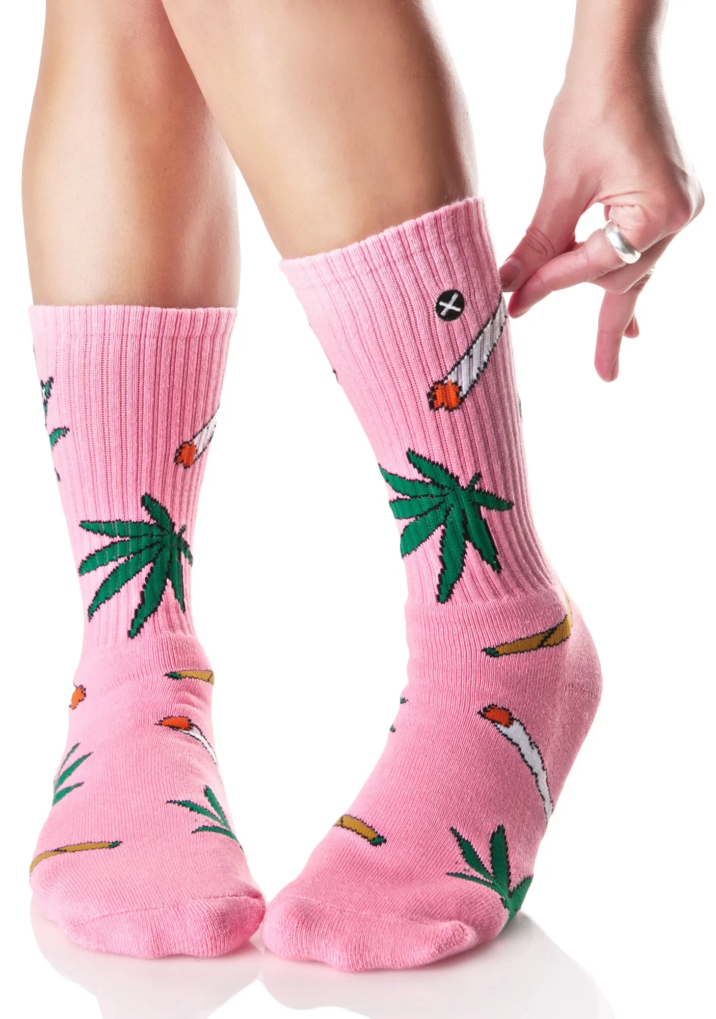 Pink Weedies Socks
