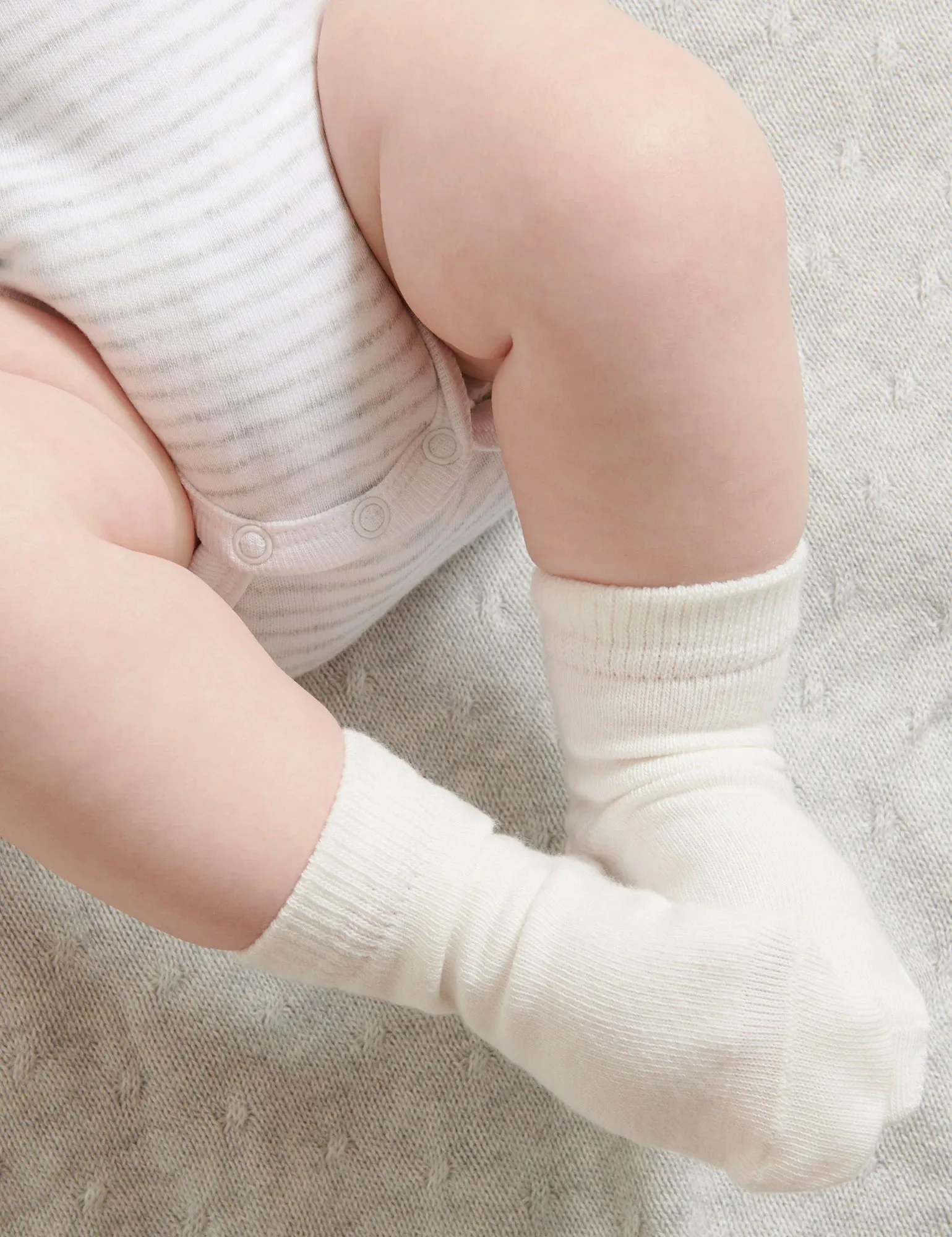 Purebaby Pack of 3 Socks - White
