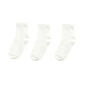Purebaby Pack of 3 Socks - White
