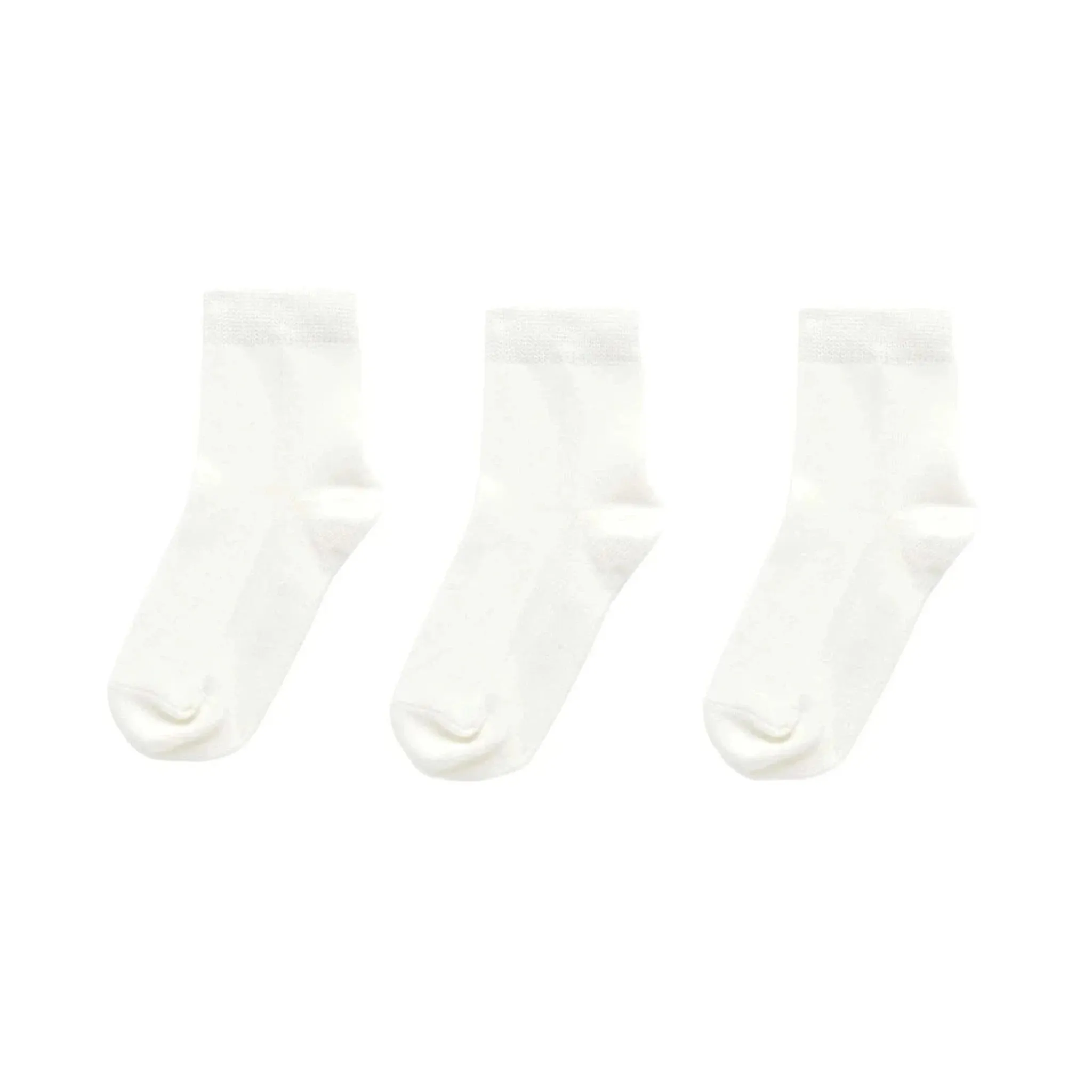 Purebaby Pack of 3 Socks - White