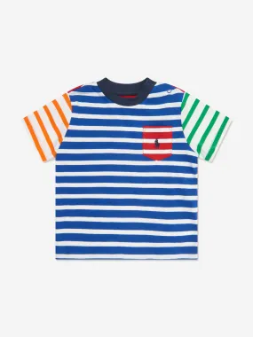 Ralph Lauren Baby Boys Striped T-Shirt in Multicolour