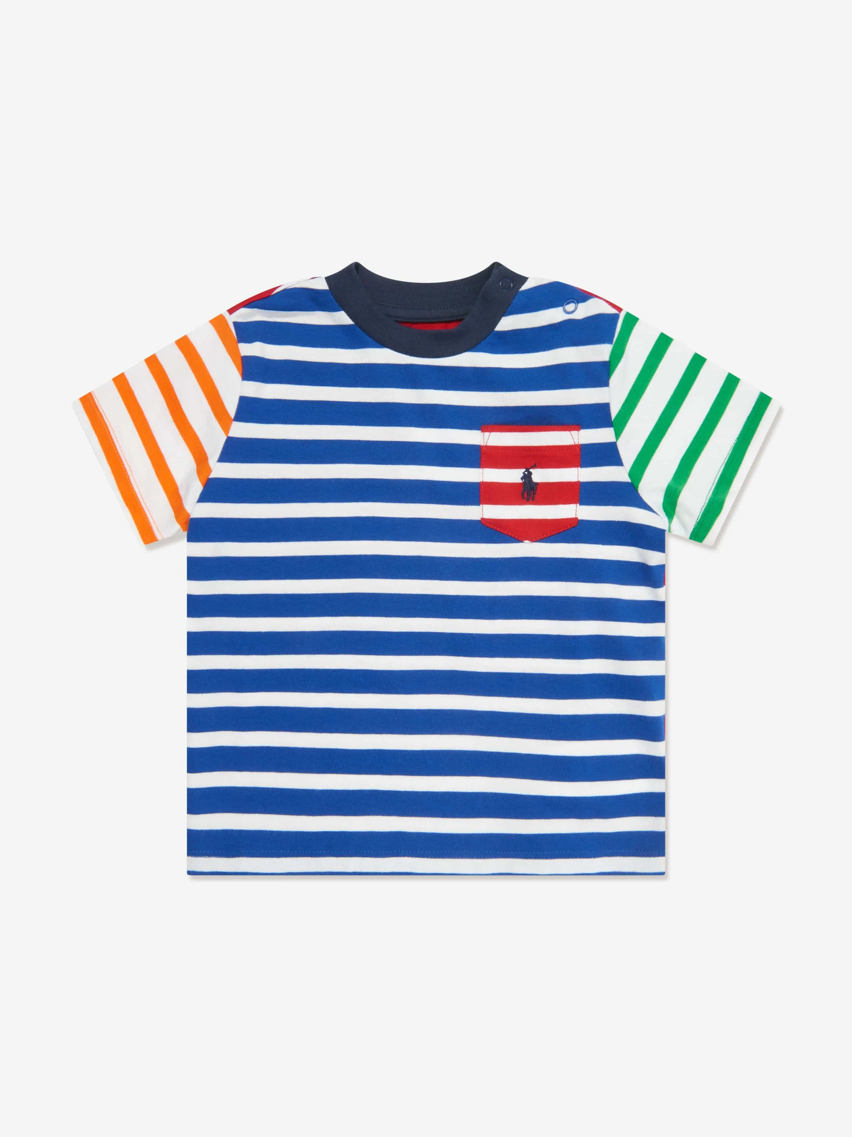 Ralph Lauren Baby Boys Striped T-Shirt in Multicolour