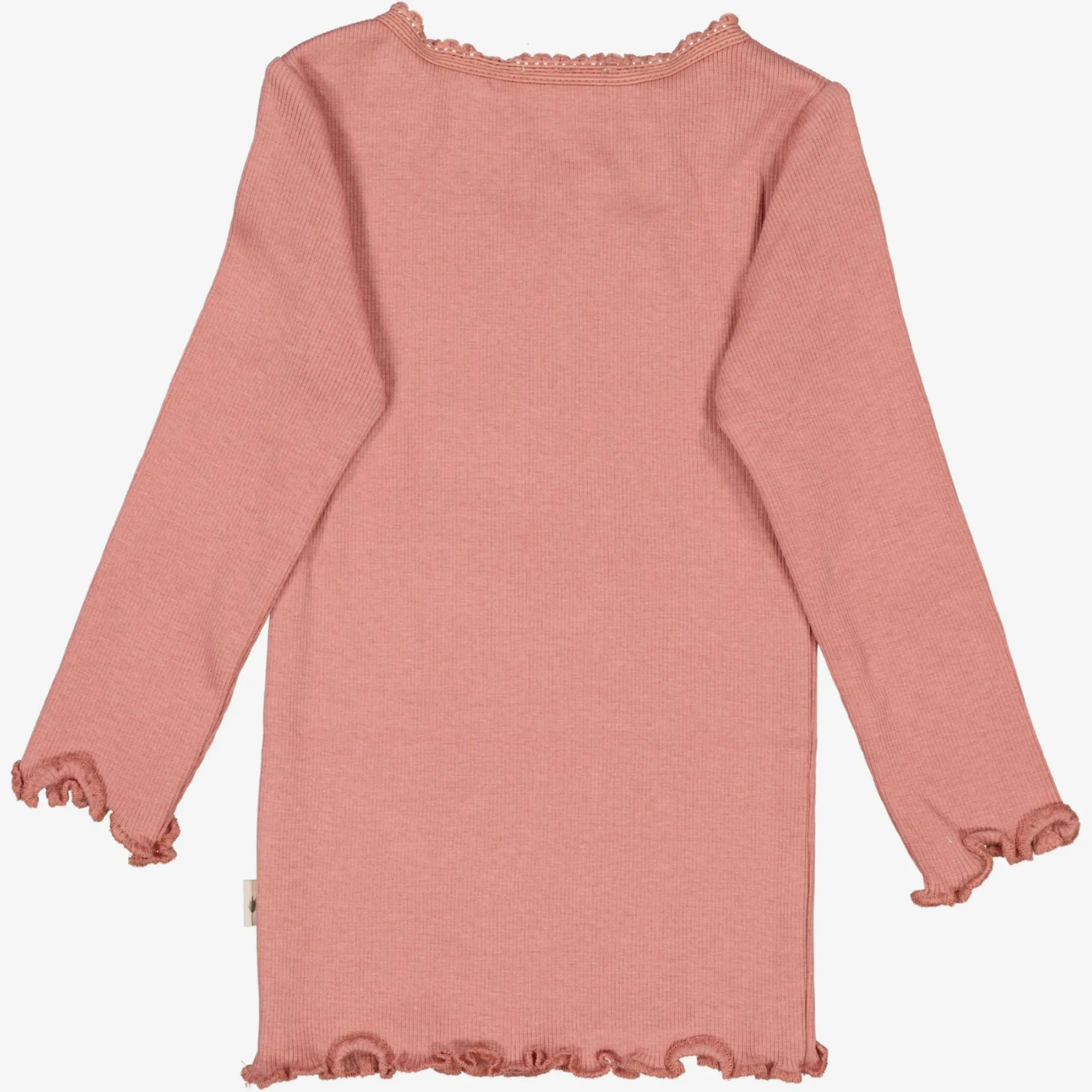 Rib T-Shirt Lace LS | Baby - old rose