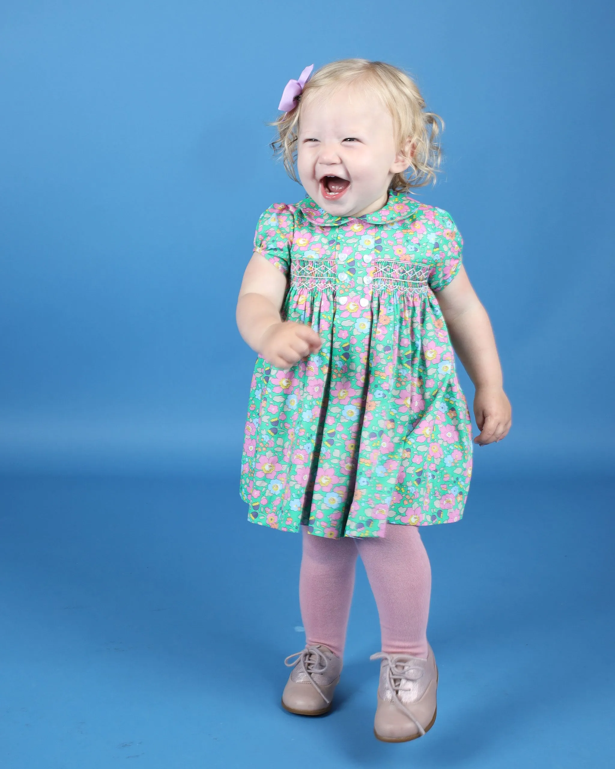 Ryder Pink Green Floral Dress - Question Everything FW24