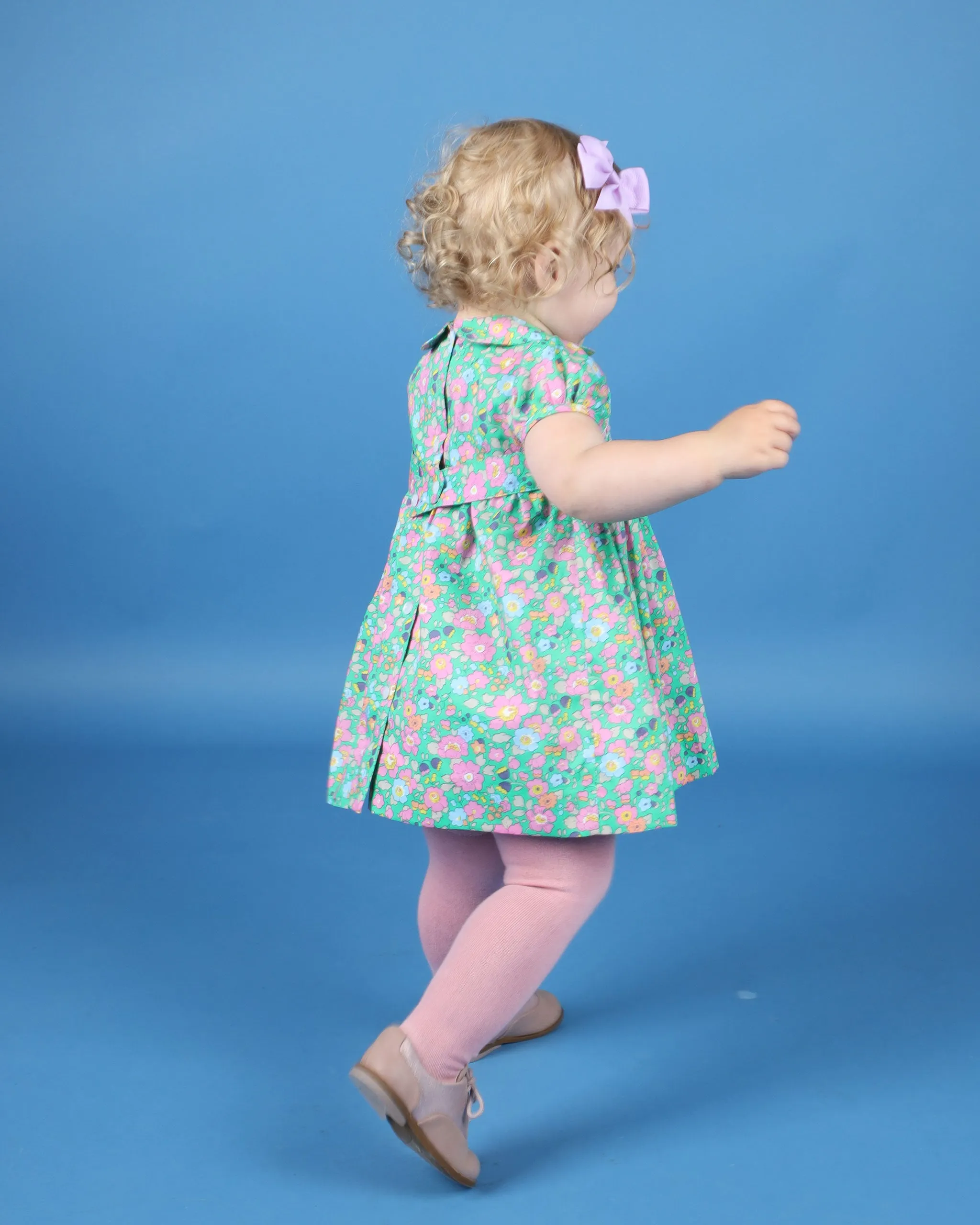 Ryder Pink Green Floral Dress - Question Everything FW24