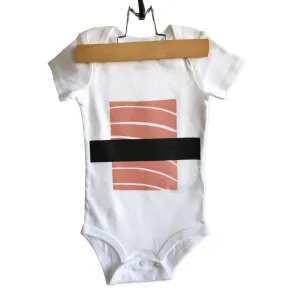 Salmon Sushi Baby Snapsuit, Nigiri Print Creeper