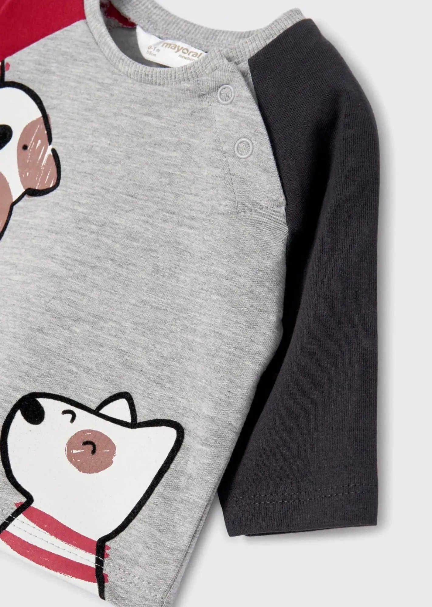 Set of 2- Pieces Baby Cotton Long T-Shirts | Mayoral