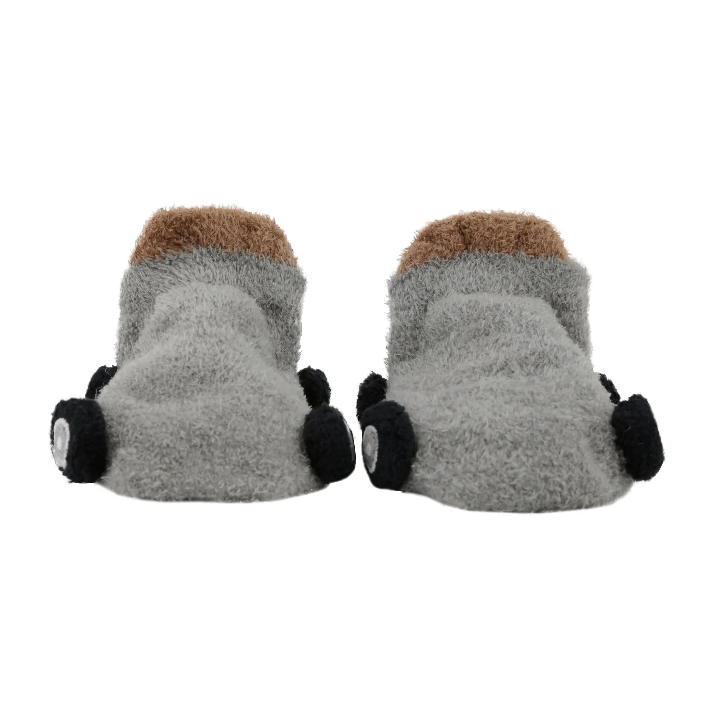 Socks On Wheels Grey And Beige 2 Pk
