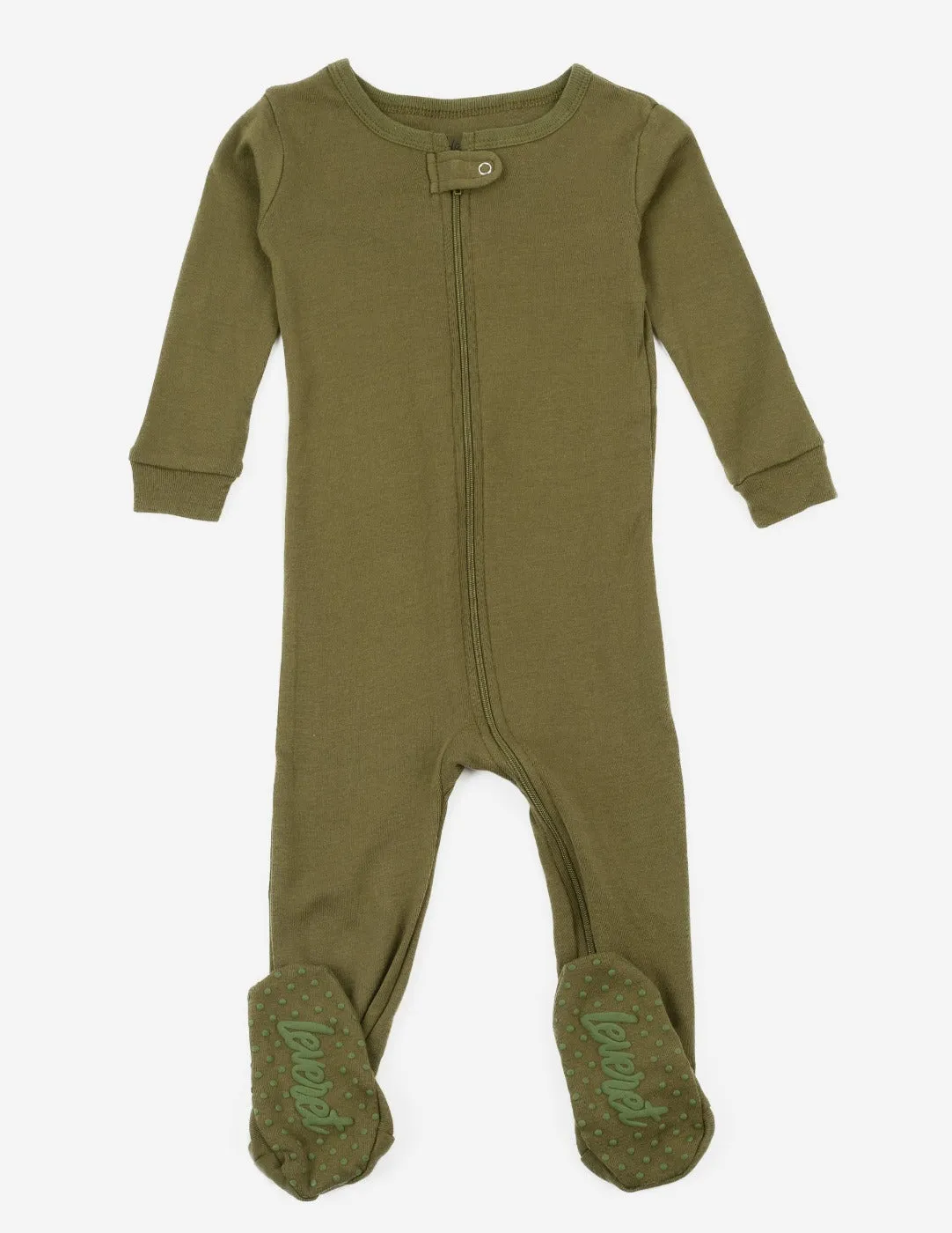 Solid Color Boho Footed Pajamas