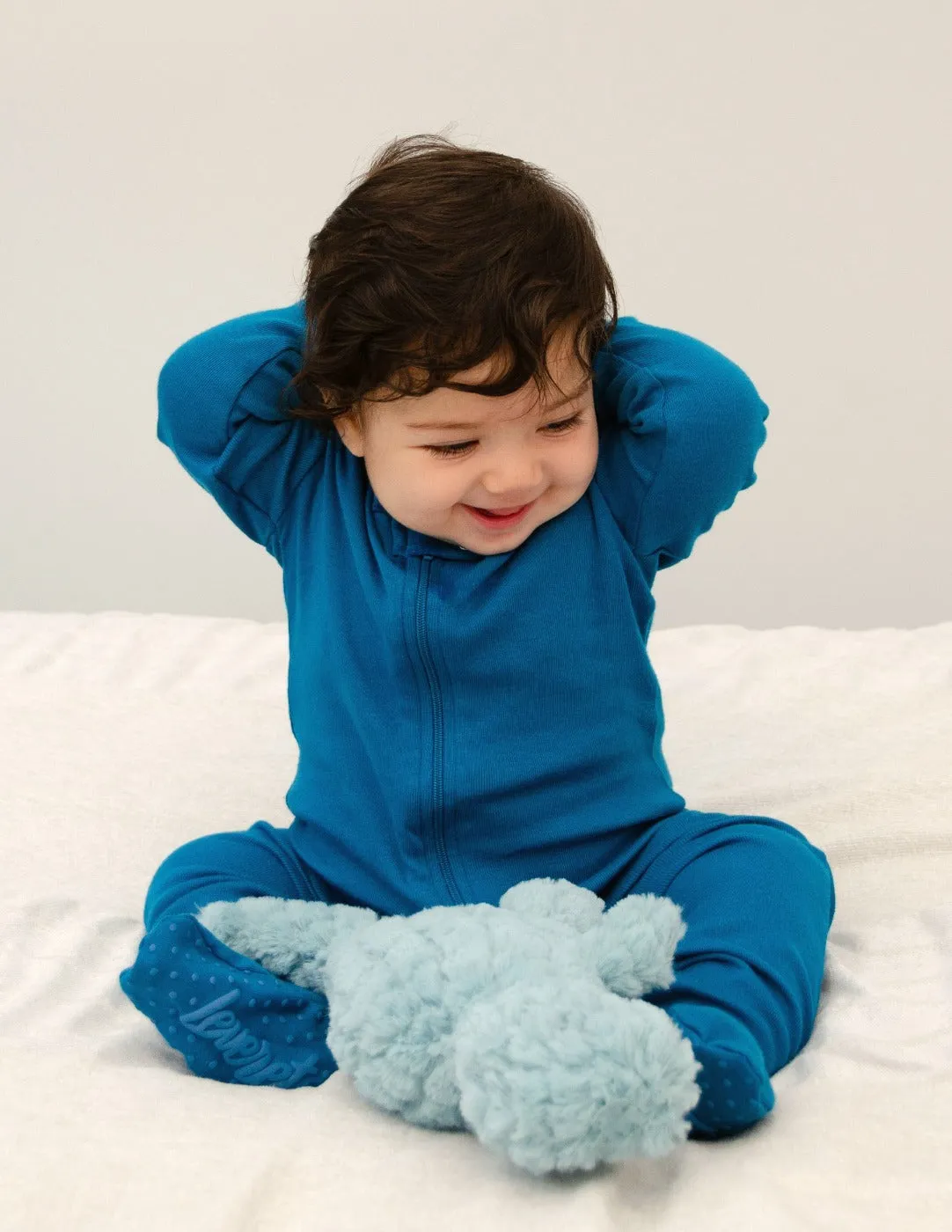 Solid Color Boho Footed Pajamas