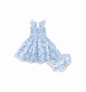 The Baby Ellie Nap Dress - Sky Bluebonnet
