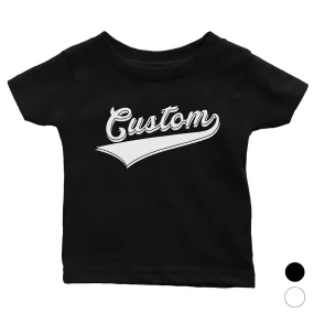 White College Swoosh Cool Classic Baby Personalized T-Shirt Gift