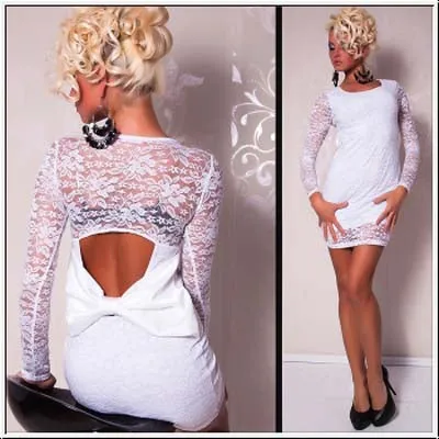 White Lace Pierced Babydoll