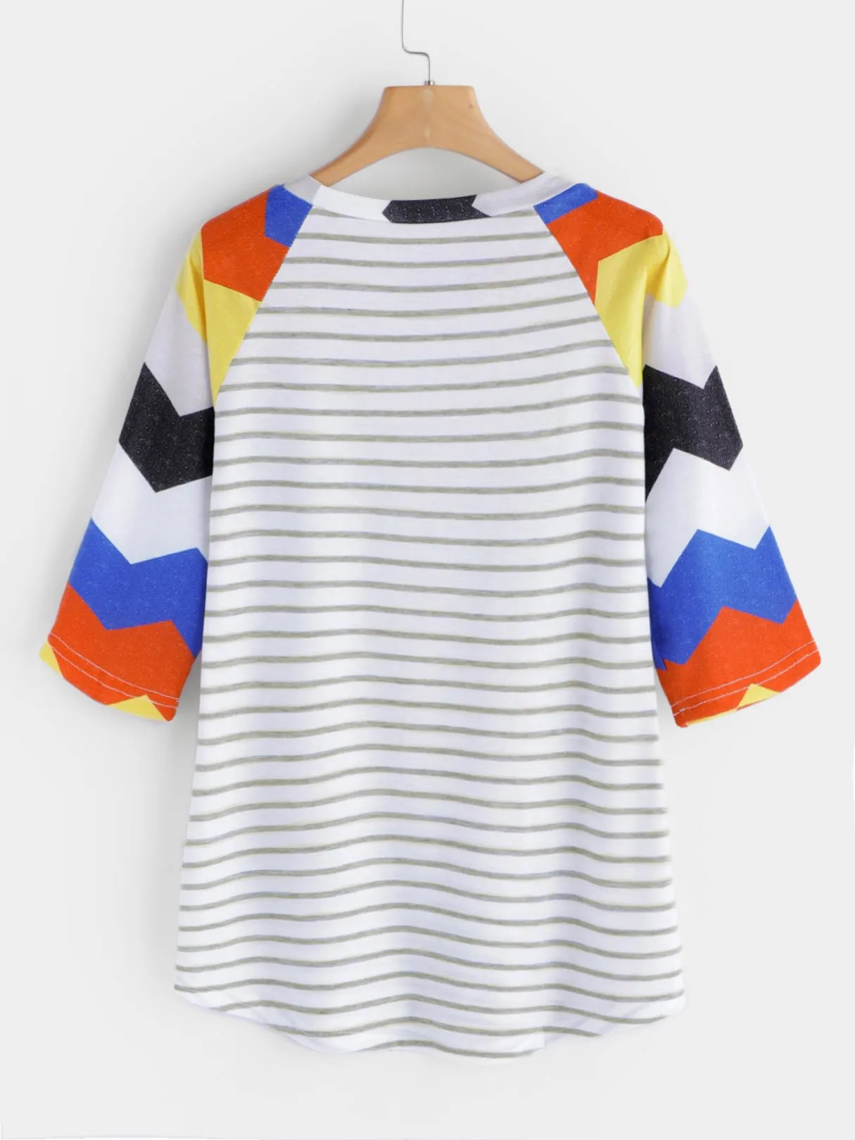 Wholesale Round Neck Half Sleeve Stripe T-Shirts