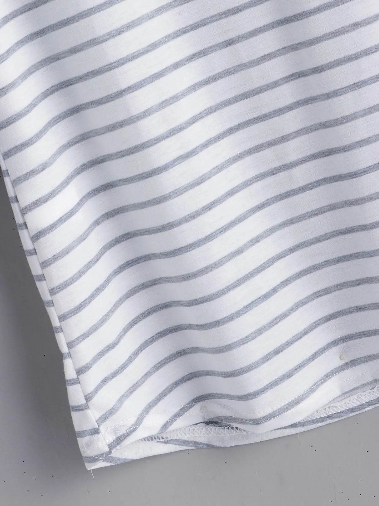 Wholesale Round Neck Half Sleeve Stripe T-Shirts