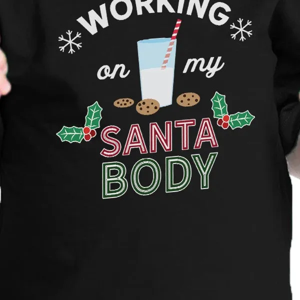 Working On My Santa Body Baby Black Shirt