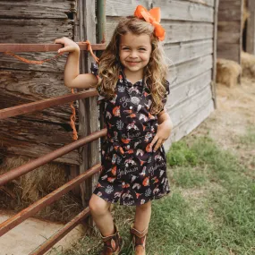 Yeehaw SS Pearl Snap Dress Toddler (2T-5T)